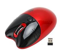 LICAEVEY Souris Mignonne sans Fil, Double Mode BT5.1 et 2,4 GHz, Silencieux 3 DPI Réglables, Mise en Veille Automatique Portable pour Fille, Bureau, école à Domicile (Rouge)