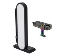 LICAEVEY Stand GPU RVB Réglable en Hauteur, Support de Support Anti-étendue avec Affichage de Température, Support de Carte Vidéo 5V 3pin, pour Cartes Graphiques PC