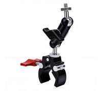 LICAEVEY Support de Pince à Rotule Réglable à Filetage 1/4 Po, Double Tête Sphérique, Rotation à 360°, Réglage Multi-Angle pour Appareil Photo, éclairage de Smartphone, pour Voiture,