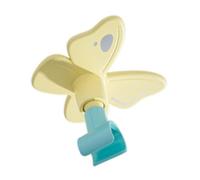 LICAEVEY Support de Pommeau de Douche Papillon Adhésif Réglable Fixation | Décoration de salle de bain ludique, installation sans outil, conception à joint pivotant, clip de préhension bien ajusté,