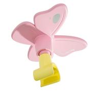 LICAEVEY Support de Pommeau de Douche Papillon Adhésif Réglable Fixation | Décoration de salle de bain ludique, installation sans outil, conception à joint pivotant, clip de préhension bien ajusté,
