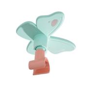 LICAEVEY Support de Pommeau de Douche Papillon Adhésif Réglable Fixation | Décoration de salle de bain ludique, installation sans outil, conception à joint pivotant, clip de préhension bien ajusté,