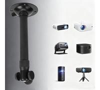 LICAEVEY Support Mural pour Projecteur de Plafond, Support Mural Universel pour Projecteur de 7,9 à 15,7 Pouces avec Rotation à 360°, Inclinaison à 90°, Longueur Réglable pour Le Home