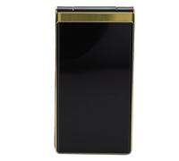 LICAEVEY Téléphone à Clapet 4G pour Personnes âgées, écran 2,8 Pouces, Gros Boutons, Caméra Bluetooth, Radio FM, Batterie 5900 MAh Longue Durée, avec Lampe de Poche LED Double SIM Double (Gold)