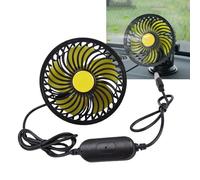 LICAEVEY Ventilateur de Voiture alimenté par USB, Moteur sans Balais 3500 Tr/min, Flux D'air Puissant de 18 Pieds/s à Faible Bruit pour Cabine de Véhicule et Appuie-tête Arrière de