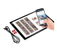 LICAEVEY Visionneuse de Diapositives Caisson Lumineux pour Numérisation de Diapositives et de Films, Caisson Lumineux LED A4 Ultra Fin avec 3 Niveaux de Gradation et Prise en Charge des