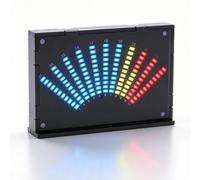 LICAEVEY Vu-mètre D'affichage du de Musique à LED, Lumière de Rythme en Forme D'éventail pour les Performances de Scène de Fête à Domicile de Bar KTV, avec Module de Détection de Niveau