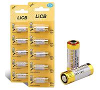 LiCB Lot de 10 Piles alcalines A23 12 V 23 A