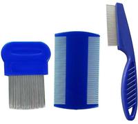 Lice Comb,3 Pcs Stainless Steel Anti-Lice Comb,Double Sided Fine Lice Combs,Lice Removal Combs