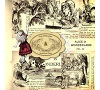 lice In Wonderland Scrapbook Paper Pad Vol.26: 10 Designs 20 Sheets Double Sided of Alice Adventures Inspired Patterns: Vintage Fairy Tale Pages for ... 8,5" x 8,5", Craft Paper Pad For Scrapbooking