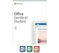 Licence Microsoft Office Famille et Étudiant 2019 - 1PC Windows - Applications Bureautiques - Téléchargement