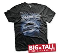 Licence Officielle Back To The Future-Flying Delorean 3XL, 4XL, 5XL Men T-Shirt