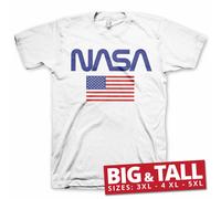 Licence Officielle NASA - Old Glory Gros & Grand 3XL, 4XL, 5XL Homme T-Shirt