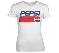 Licence Officielle Pepsi - Classique Délavé Logo Femme T-Shirt