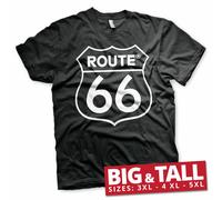 Licence Officielle Route 66 Logo Gros & Grand 3XL, 4XL, 5XL Homme T-Shirt