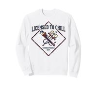 Licence pour Chill Funny HVAC Technician Refrigeration Humour Sweatshirt