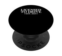 Licence pour conduire est 2025 permis de conduire nouveau conducteur PopSockets PopGrip Adhésif