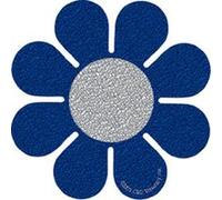 Licences Produits S-2453-G Blue Daisy Glitter Sticker G
