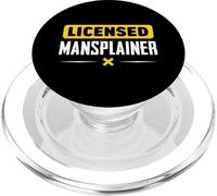 Licencié Mansplainer Dire Plaidoyer en Faveur De l'homme PopSockets PopGrip pour MagSafe