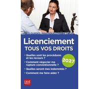 Licenciement, tous vos droits 2027 - Catherine Doleux - Prat Eds - broché - Guide