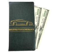 License Holder Wallet - Driver Document Pouch, Vehicle Storage Case, Car Organizer, Card And Document Holder, PU Leather | Car Interior Storage Solution, Suitable For Sedan SUV Truck Vehicle