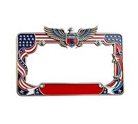 License Plate Frames - Decorative Automotive Protector for Sedan SUV Scooter Use | Aluminum Alloy Rust Resistant Border with Pre Drilled Mounting Design, Exterior Accessory for Men Women Driver