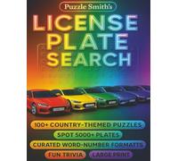 License Plate Word & Number Search Puzzle Book - 124 Puzzles across Countries, 4000+ Hidden Plates, Large Print, Fun Trivia, Solutions: Real Plate ... and Full Answer Key for Brain Training Fun