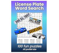 License Plate Word Search: 100 Puzzles Featuring 2,000 License Plates in a Handy A5 Pocket Format