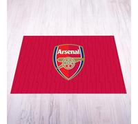Licensed Décor Arsenal FC Tapis - Petit (70 cm (l) x 100 cm (H) - Blason coloré sur Texture éclaircissante