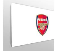 Licensed Décor Arsenal FC Tête de lit Double - 150 cm (l) x 75 cm (H) - Blason Couleur sur Blanc - Produit sous Licence Officielle