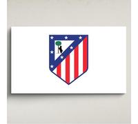 Licensed Décor Décoration murale en acrylique Atlético de Madrid - Taille M - 100 cm (l) x 60 cm (H) - Crête sur blanc