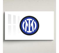 Licensed Décor FC Internazionale Milano Décoration murale en acrylique Motif blason blanc Taille M 100 x 60 cm