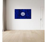 Licensed Décor FC Internazionale Milano Stickers muraux en vinyle Motif blason superposé Taille M 100 x 60 cm, bleu
