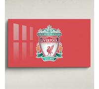 Licensed Décor Liverpool FC Décoration murale en acrylique avec blason rouge Grand format 130 x 80 cm