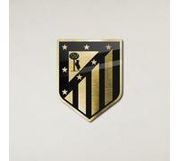 Licensed Decor Plaque Atlético de Madrid sous licence officielle (39,6 x 50 cm) Composite d'aluminium or brossé de 3 mm