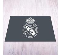 Licensed Decor Tapis Real Madrid - Petit (70 cm (l) x 100 cm (H) - Blason Blanc sur Gris FroidLicensed Décor Tapis Real Madrid - Petit (70 cm (l) x 100 cm (H) - Blason Blanc sur Gris Froid