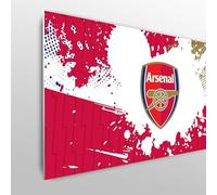 Licensed Décor Tête de lit réglable Arsenal FC - 100 cm (l) x 75 cm (H) - Blason Complet sur éclaboussures de Couleur éclaircissante
