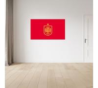 Licensed Décor The Royal Spanish Football Federation (RFEF) Stickers muraux en vinyle Taille M 100 x 60 cm Badge Jaune