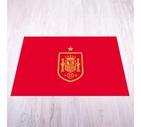Licensed Décor The Royal Spanish Football Federation (RFEF) Tapis de Sol en Vinyle Taille Moyenne - Badge Jaune