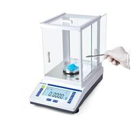 LICHEN Balance de laboratoire de haute précision 0,0001 g Balance d'analyse numérique pour laboratoire pharmacie bijoux (220 g, 0,1 mg)
