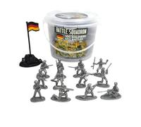 LICHENGTAI 100 Pcs Mini Figurines Militaires Soldats Jouets Base de l'armée Ensemble de Jeu Figurines d'hommes de l'armée Jouet Petits Figurines de Soldats Cadeaux pour Enfants à partir de 3 Ans