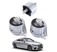 LICHENGTAI 2 x Support Moteur FEBI et 1x Roulement de Boîte de Vitesses pour Mercedes-Benz C-Klasse CLS E-Klasse, 2 roulements de moteur et 1 roulement de transmission A1402401318, A2042400217