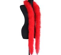 LICHENGTAI 2m Boas de La Plume Colorées, Boa en Plumes pour travaux manuels Plumes de Dinde Boa Couleurs Boa Plumes pour Déguisement Fête Mariage Cadeau de Noël Enterrement de Vie de Jeune Fill