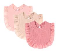 LICHENGTAI Bavoirs pour bébé, Bavoir de Peinture pour Enfants garçons Filles Bavoirs Bebe lot Bavoirs Bebe Naissance Bavoir Coton Bébé Bavettes pour Bebe Repas Absorbant Cadeau Naissance pour Enfant