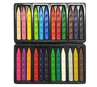 LICHENGTAI Crayons à Doigts, 12/24/36 Couleurs Crayons Non Toxiques Caryons Bébé pour Tout-Petits Jouets Empilables pour Tout-Petits Bébés Enfants Lavables et 100% Naturels Crayon pour Enfants