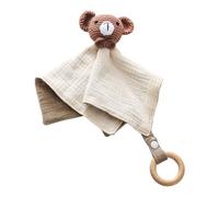 LICHENGTAI Doudou bébé bébé bébé en coton bonhomme en peluche douce en forme de lapin couverture de sécurité pour bébé et bébé