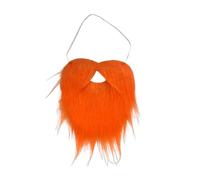 LICHENGTAI Fausse moustache, longue barbe pleine avec longues moustaches artificielles grande barbe pour Noël, Halloween, spectacles, mascarade