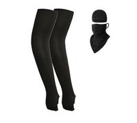 LICHENGTAI Femmes Hommes Manchon de Protection Solaire Cache-Cou Manchon de Protection Solaire Couvre-visage Protection UV Manches de Bras de Refroidissement Manchette Coude
