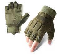 LICHENGTAI Gants Cyclisme Demi-Doigts Gants Velo Anti-Choc Anti-Dérapage, Respirant Gant Demi Doigt Mitaines Velo Homme Gants Tactiques Demi-Doigts Gants de Protection Gants VTT Cyclisme Escalade