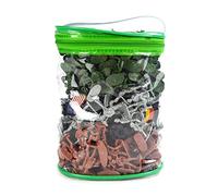 LICHENGTAI Lot de 300 figurines de soldats de l'armée en plastique, mini figurines de l'armée en plastique, accessoires pour enfants et adultes
